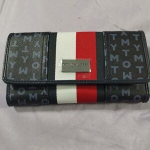 Tommy Hilfiger Black and Red Wallet